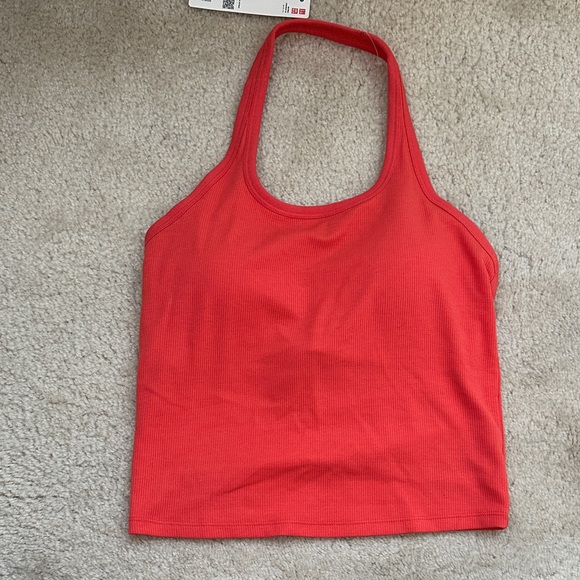 Uniqlo Vibrant Red Halter Tank Top - Picture 1 of 2